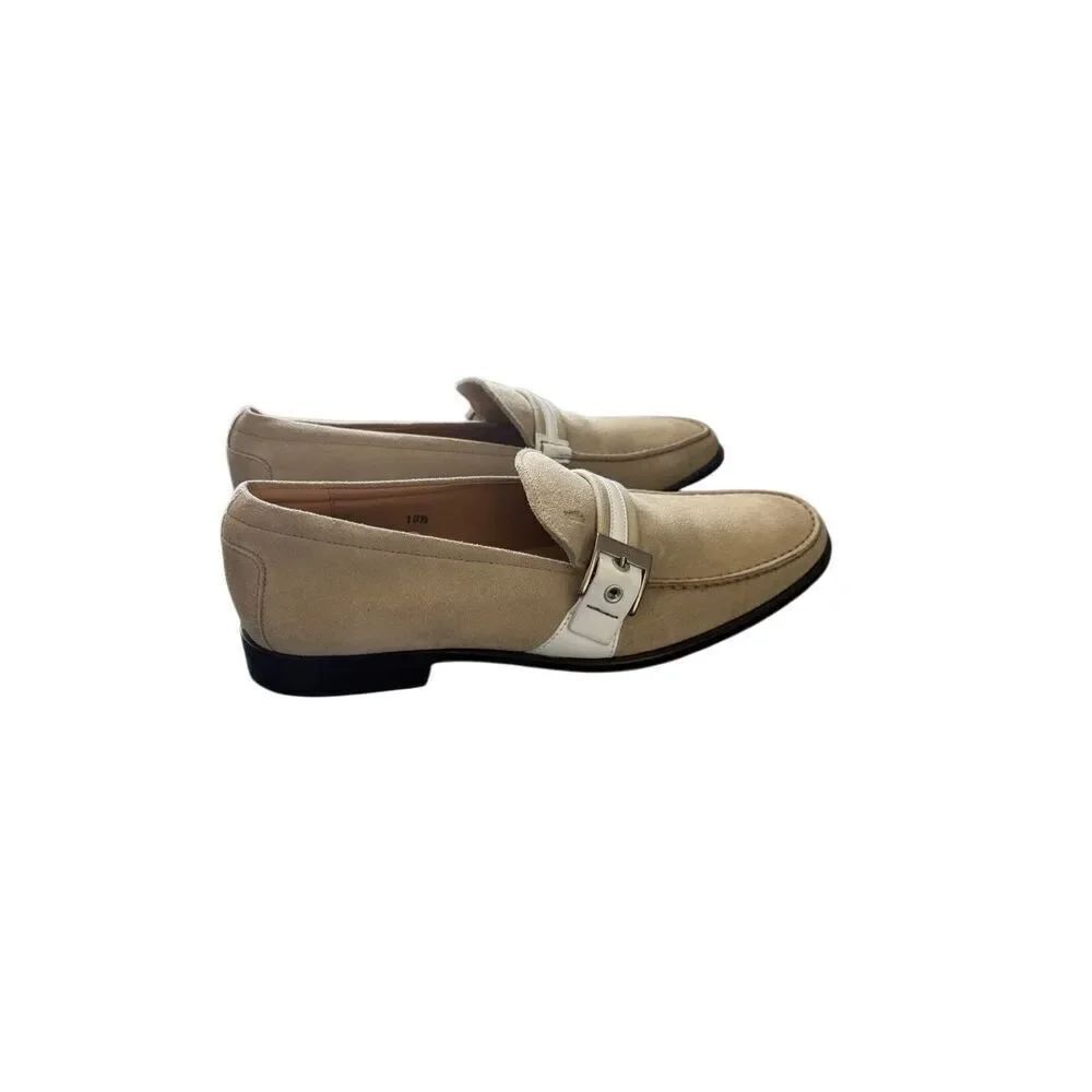 Tod's Womens Beige Suede Slip On Round Toe Casual Loafers Flat Shoes Size 10.5 - Picture 5 of 16